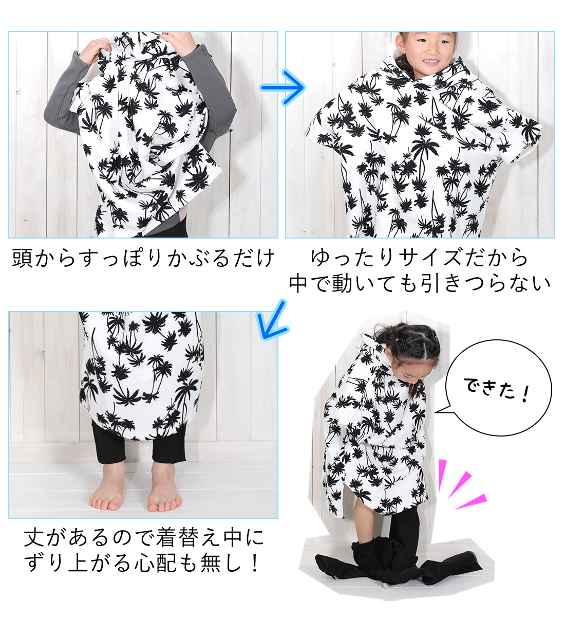 楽天市場】[ｽｰﾊﾟｰｾｰﾙ価格+ｸｰﾎﾟﾝ]お着替えポンチョ 着替えタオル