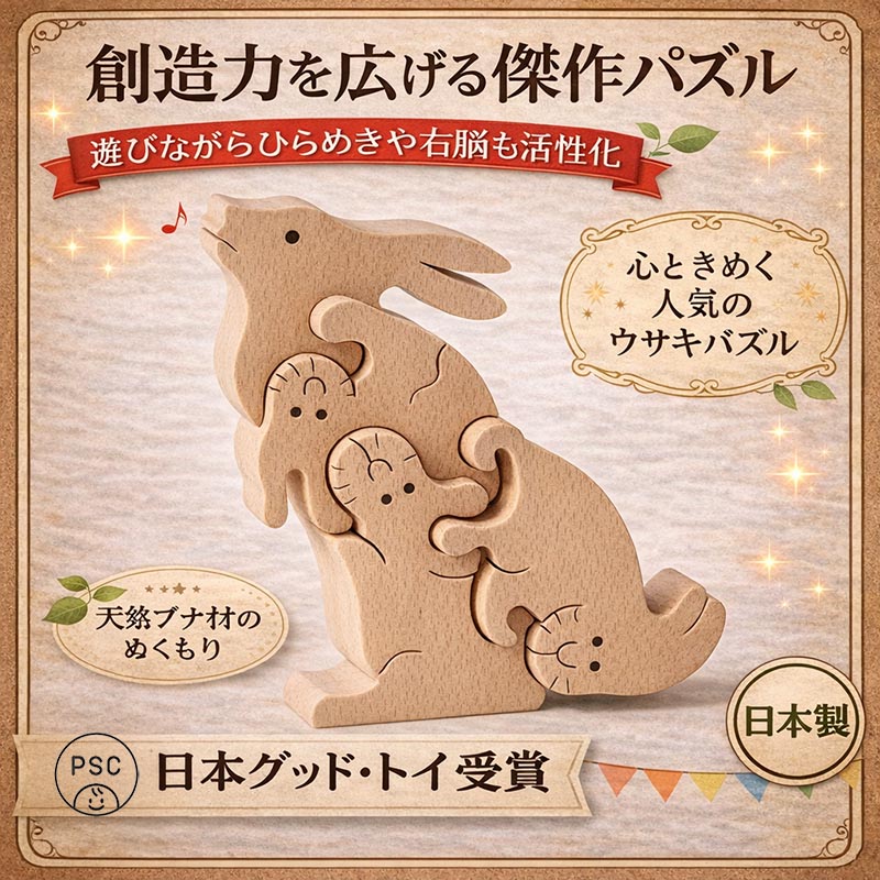 楽天市場】【SALEクーポンあり】【送料無料】うさぎのパズル 出産祝い
