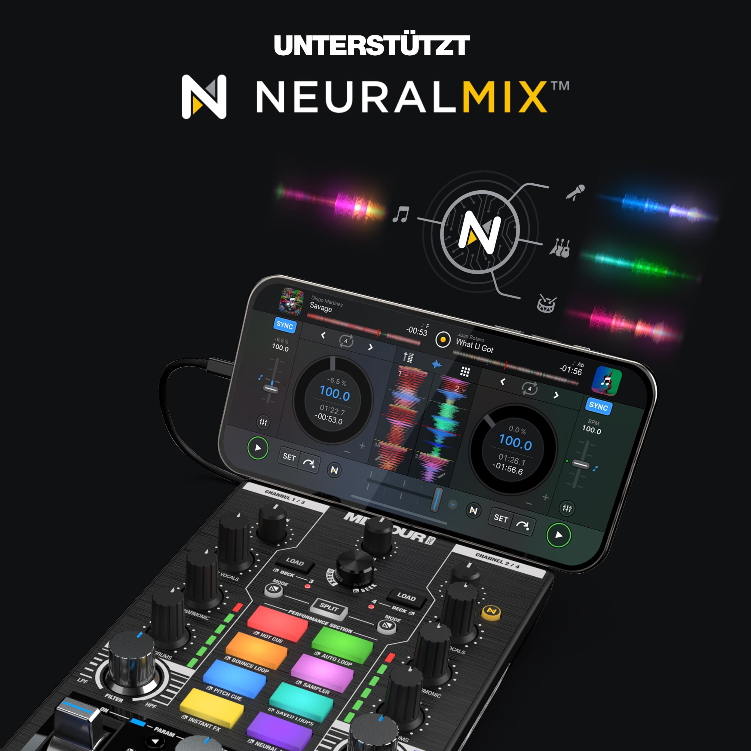 楽天市場】【送料無料】Reloop Mixtour Pro [ Djay Pro AI]用 DJ