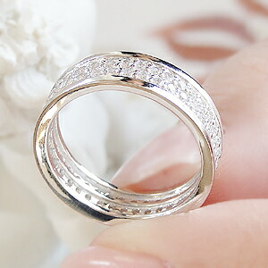 楽天市場】pt900【1.0ct】ダイヤモンド フルエタニティリング【送料