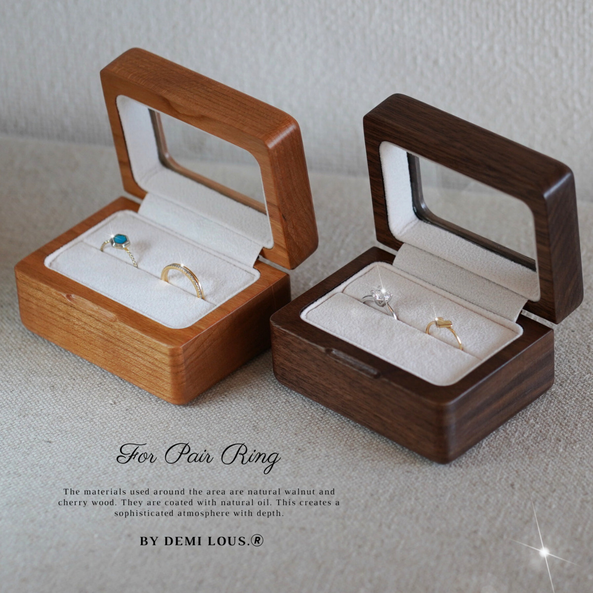 楽天市場】リングケース ペア 2個用 指輪ケース ペアリング 収納 高級