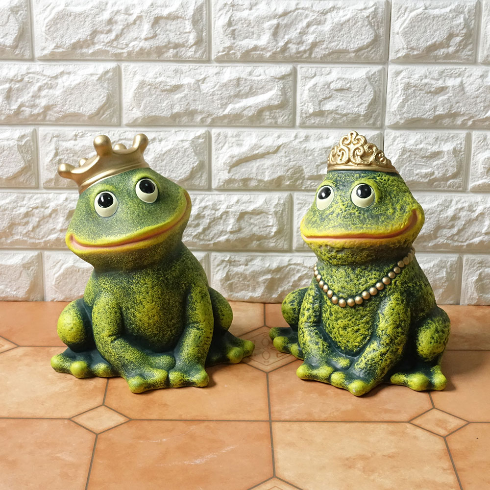 楽天市場】ポルトガル製 緑 かえる Mサイズ ペア 幸せを呼ぶ 開運 置物