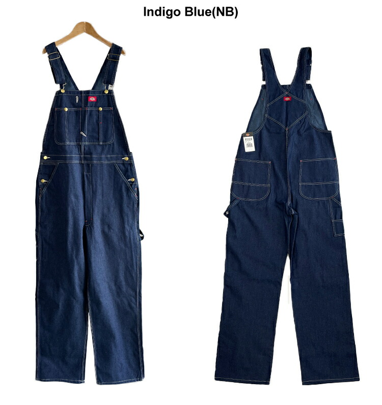 楽天市場】【Dickies】83294 インディゴ ビブ オーバーオール Indigo