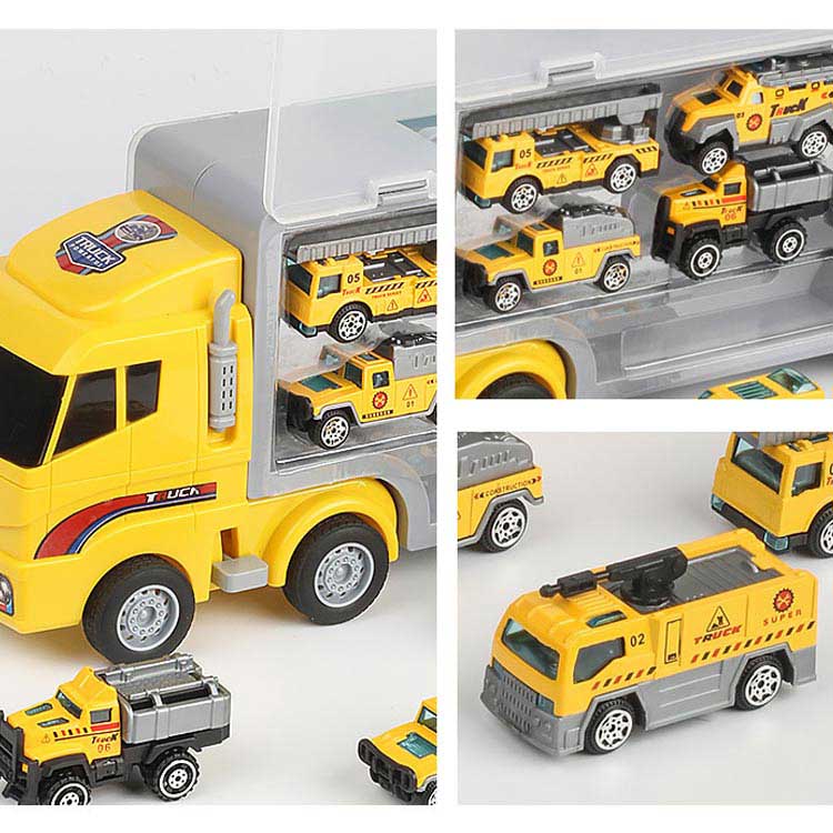 楽天市場】 工事 消防車 ミニカーセット 建設車両 現場 働く車 工事