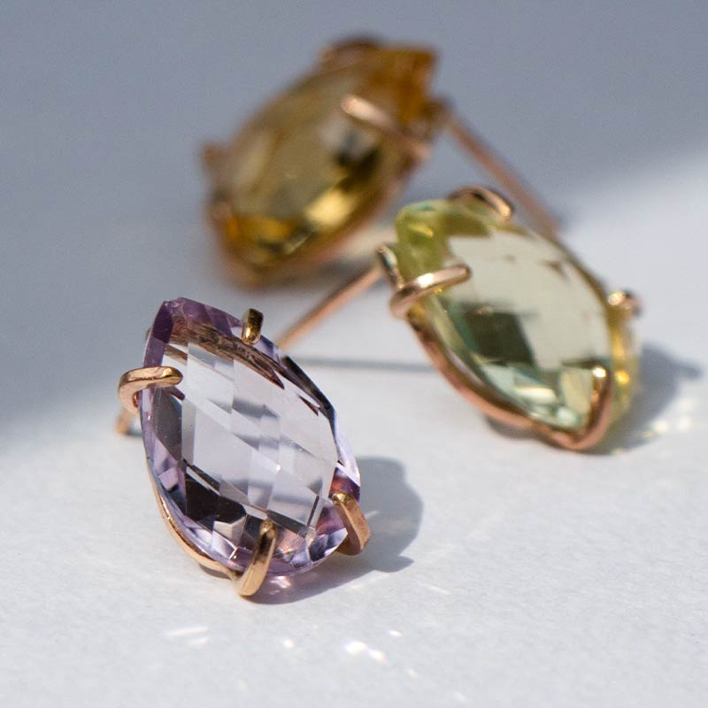 楽天市場】ピアス 天然石 / スタッド ゴールドフィルド 14KGF