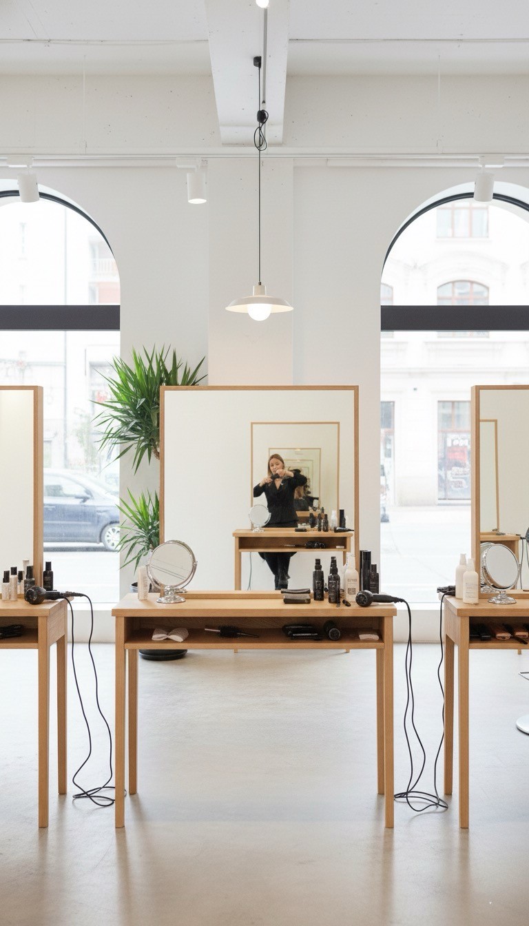 楽天市場】【送料開梱設置無料】セット面 フリール 一面鏡【セット面