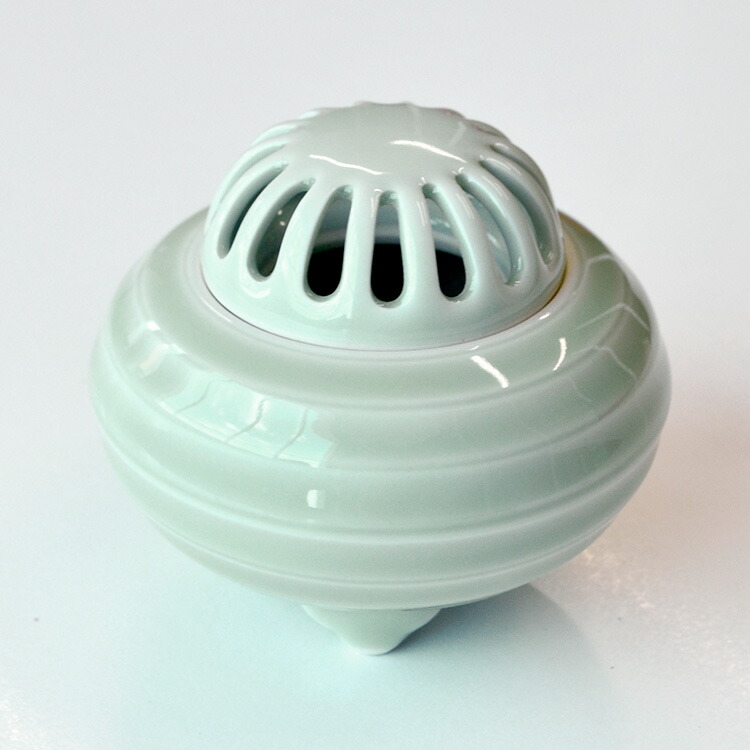 楽天市場】【香炉】【有田焼】白青磁 線文【日本製】【日本香堂