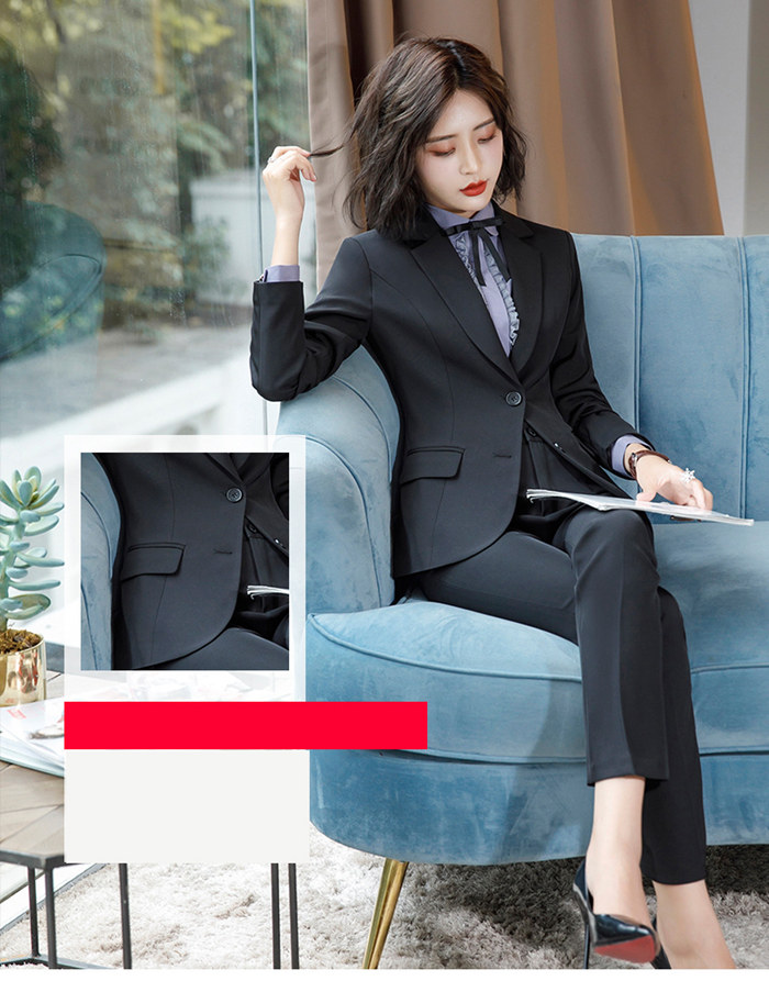 楽天市場】レディーススーツ セットアップ パンツスーツ3点セット 上下