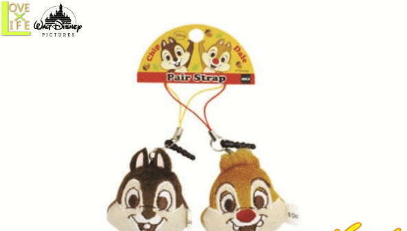 楽天市場】【ディズニーキャラクター】プチペアマスコット【チップと