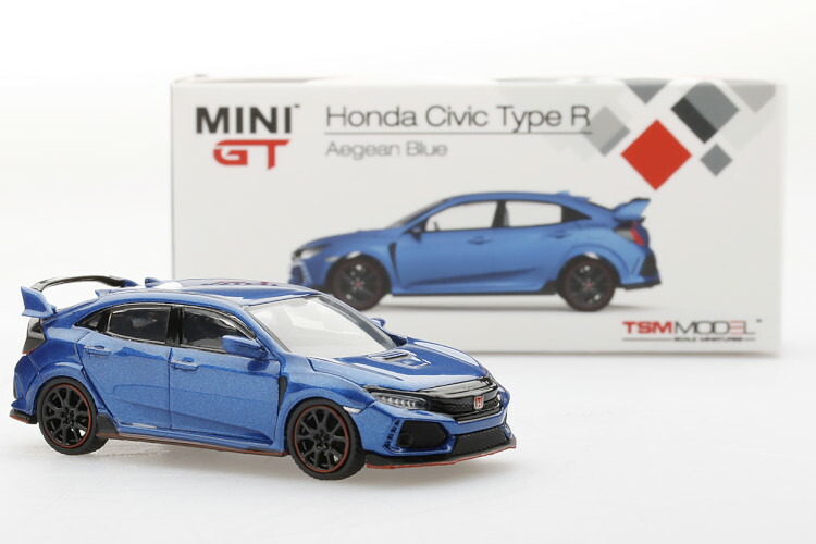 楽天市場】TSM MINI GT 1/64 ホンダ シビック タイプR FK8 ブルー 右