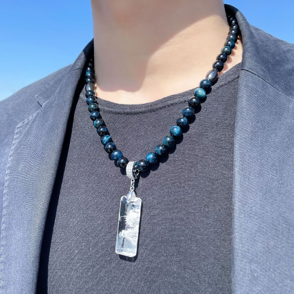 楽天市場】【直感力を研ぎ澄ますパワーストーン】浮彫皇帝龍本水晶