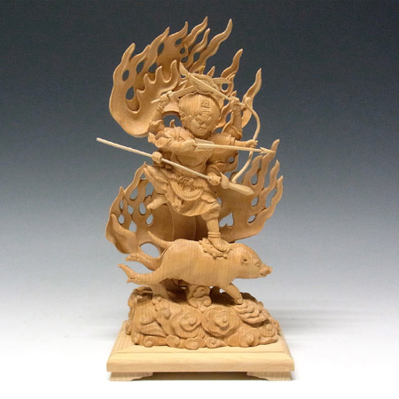 楽天市場】木彫り 仏像 摩利支天像 高さ26cm 榧製 [Ryusho] : 龍祥本舗