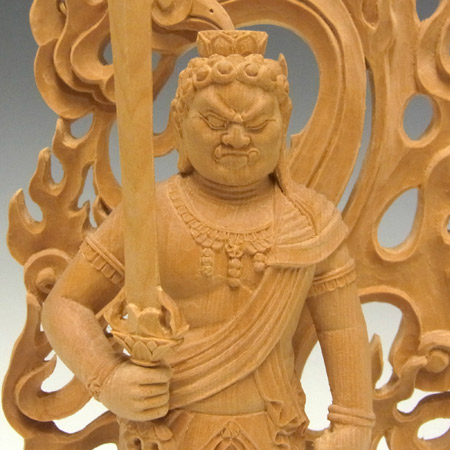 楽天市場】木彫り 仏像 不動明王 立像 高さ28cm 榧製 [Ryusho] : 龍祥本舗