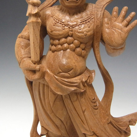 楽天市場】木彫り 仏像 仁王像(金剛力士像) 高さ23cm 欅製 [Ryusho