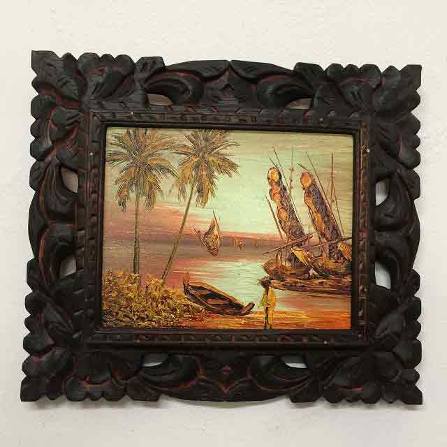 楽天市場】【インテリア雑貨 おしゃれ バリ風】 バリの絵 風景画 海辺