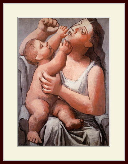 楽天市場】ピカソ・「母と子」 : グーピルギャラリー