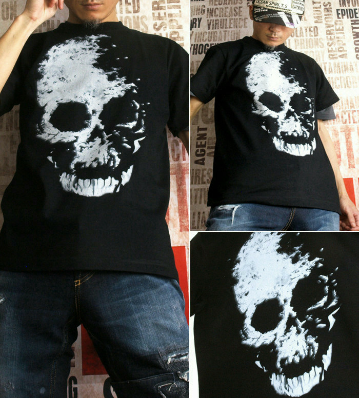 楽天市場】GENJU スカルTシャツ メンズ スカル Tシャツ スカルtシャツ