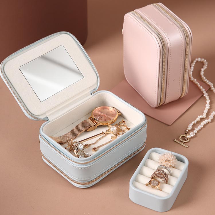 楽天市場】送料無料トラベルジュエリーポーチ 大容量 携帯 ジュエリー