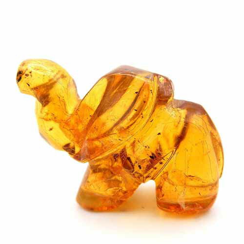 楽天市場】＼3月3日まで臨時休業中／琥珀 置物 象 エレファント 彫刻