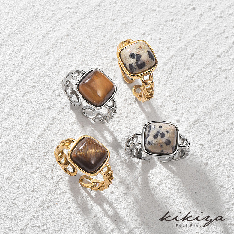 楽天市場】リング 指輪 虎目石 天然石 オープンリング ハワイアン