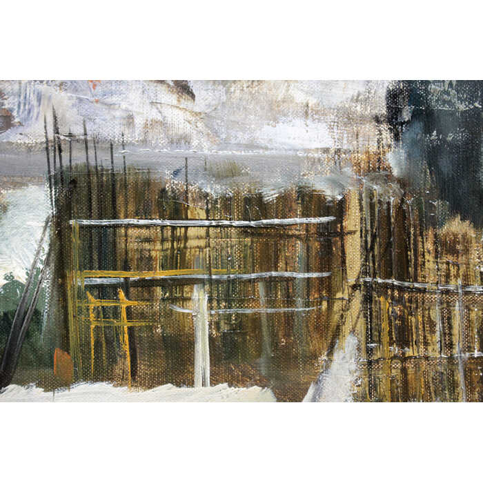 楽天市場】絵画 小松明 油絵・油彩画 『積丹の冬』 海 海岸 自然 雪