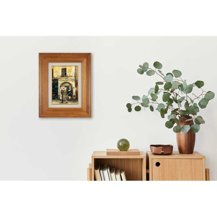 楽天市場】絵画 谷本ためひろ 油絵・油彩画 『パリ下町好日』 人々 街