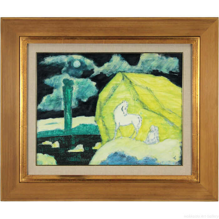 楽天市場】国松登 油絵・油彩画 『氷人』 一点物 絵画 : 北海道画廊