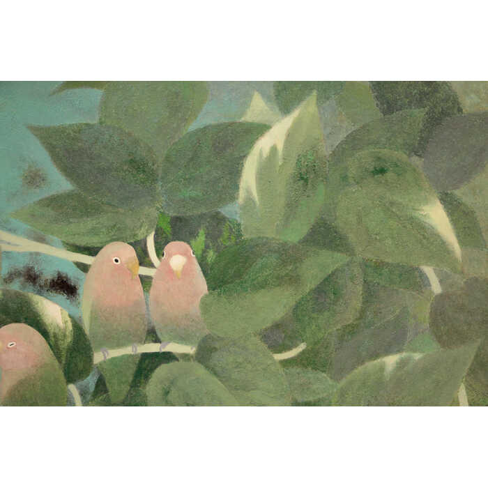 楽天市場】絵画 加倉井和夫 日本画 『小禽』 植物 鳥 優しい