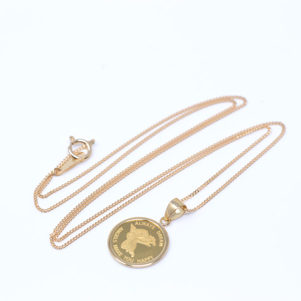 楽天市場】コイン ペンダント トップ 純金 24金 K24 枠 18金 K18 天使