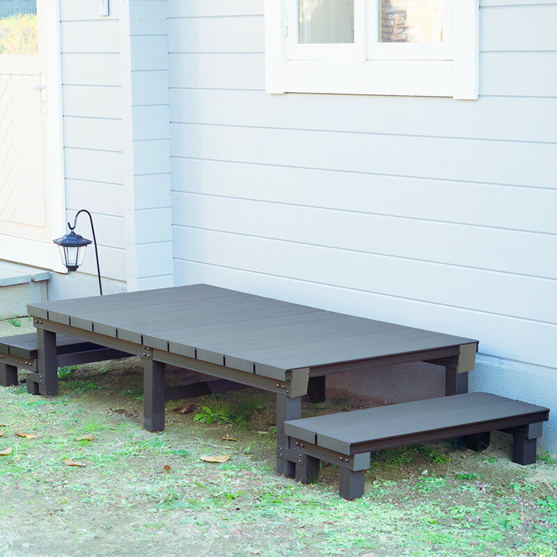 楽天市場】人工木 アルミ DXデッキ T5型1890、ステップ9036セット