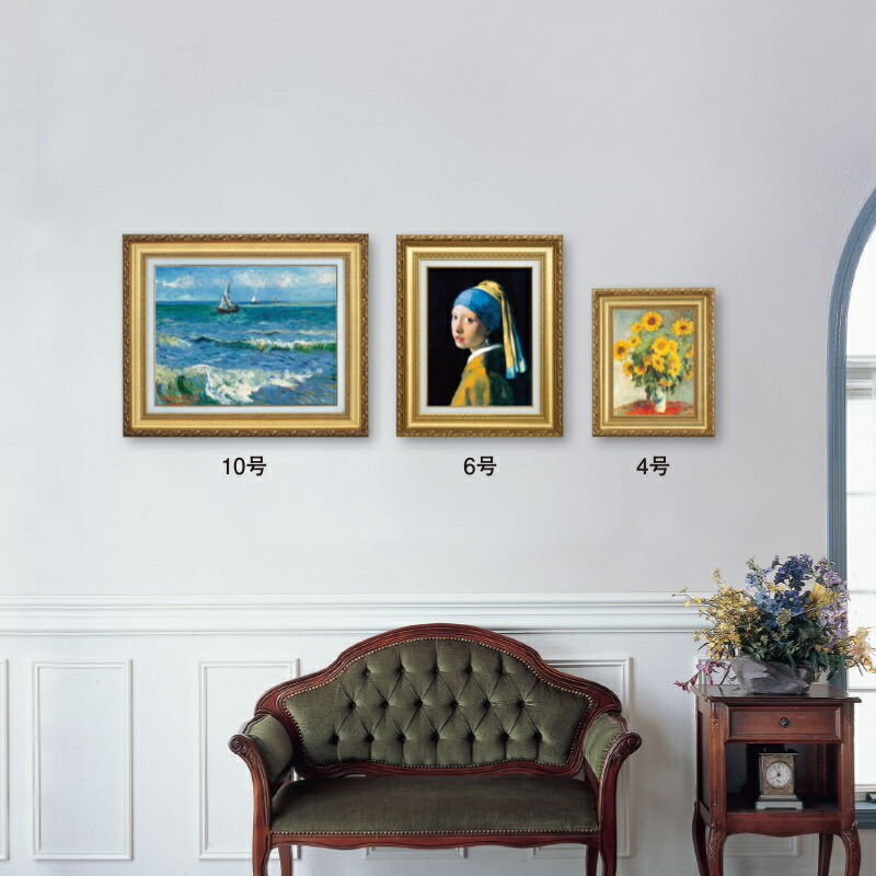 楽天市場】ルノワール「麦わら帽子を被った少女」10号 立体複製名画