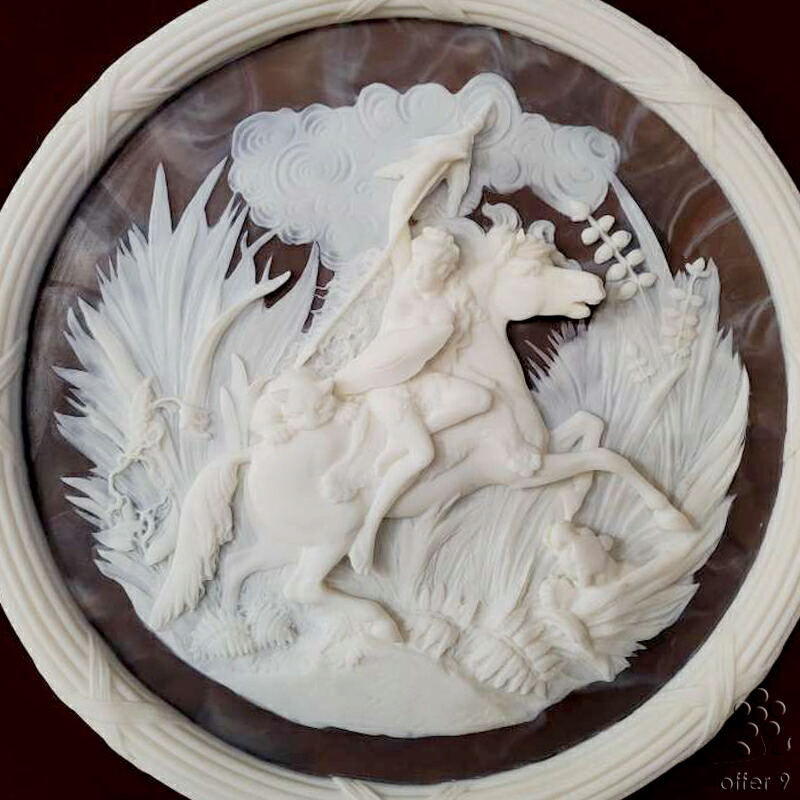 楽天市場】【1点もの】アンティーク インコレイストーン カメオアート