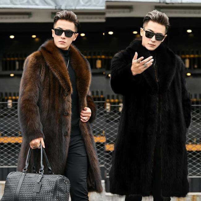 楽天市場】【送料無料】ファーコート メンズ ロングコート ビジネス