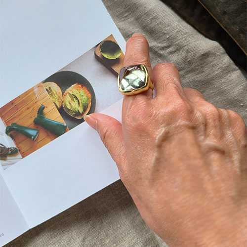 楽天市場】sign グリーンアメジスト 大粒リング 天然石リング シルバー