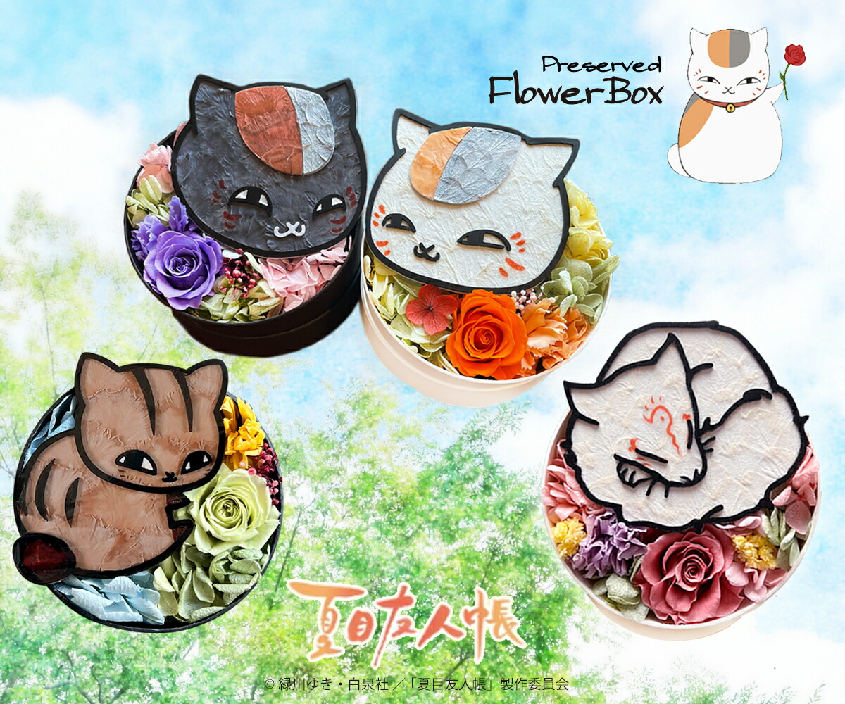 楽天市場】「夏目友人帳」 プリザーブドフラワー ニャンコ先生 母の日
