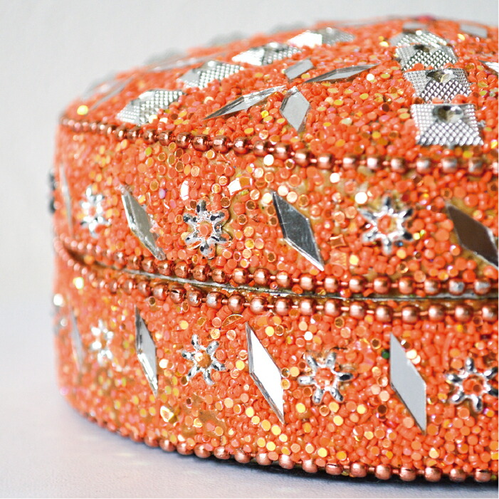 楽天市場】キラキラ ビーズ 小物入れ / 10.6cm アジアン雑貨 西海岸