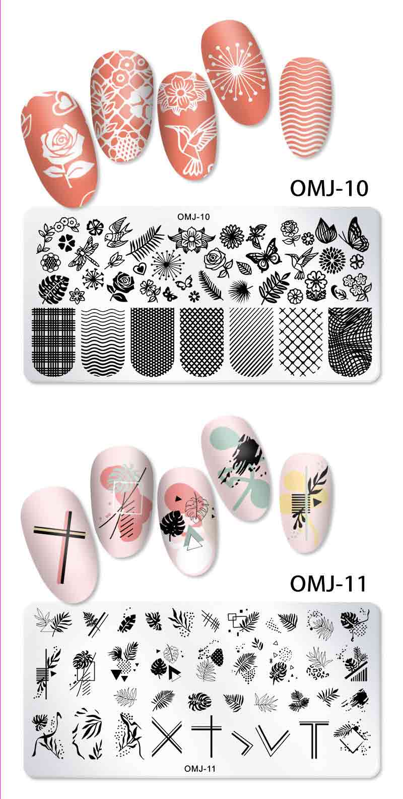 楽天市場】【ランキング1位 2冠達成】スタンピングネイルプレート 12枚