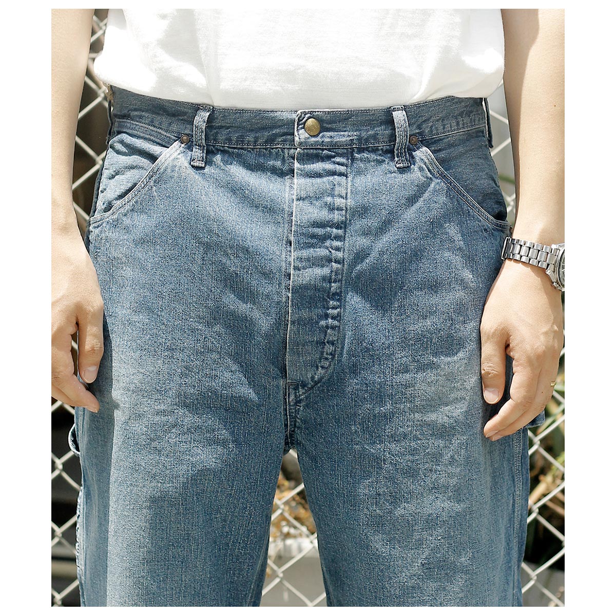 楽天市場】orSlow オアスロウ ペインターパンツ デニム ユーズド加工