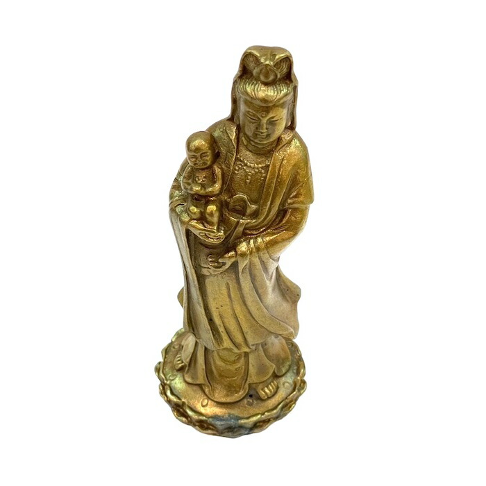 楽天市場】水子観音像 水子供養 観音様 銅 金 ゴールド 置物 守護神