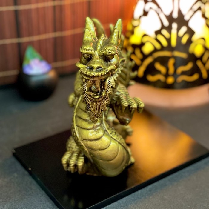 楽天市場】龍 西洋風ドラゴン S18162 高さ16.5cm ゴールド 金 ドラゴン