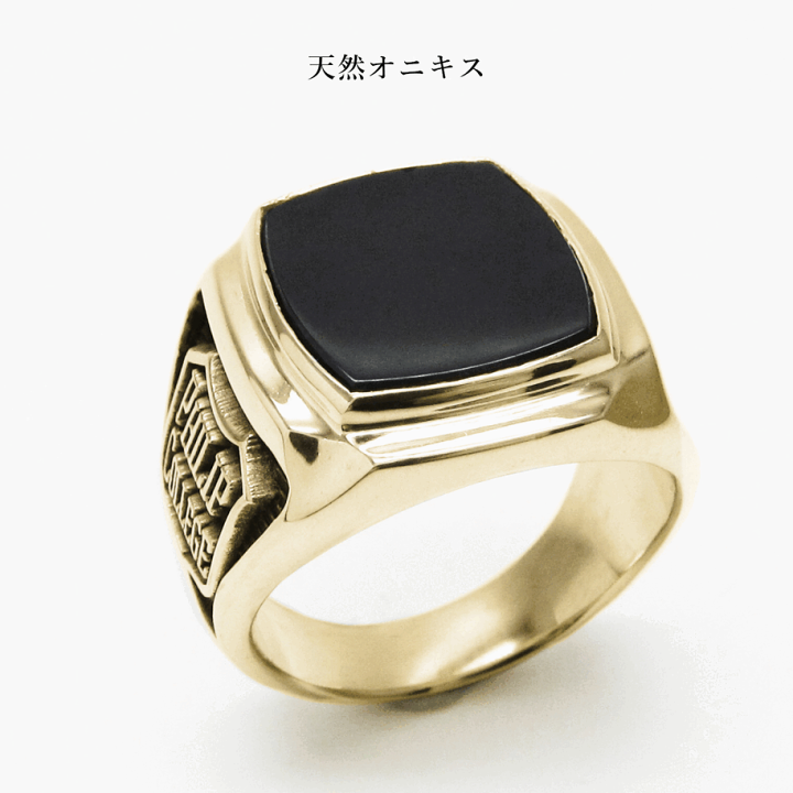 楽天市場】【ゴールド】 シグネットリング ペアリング カレッジリング