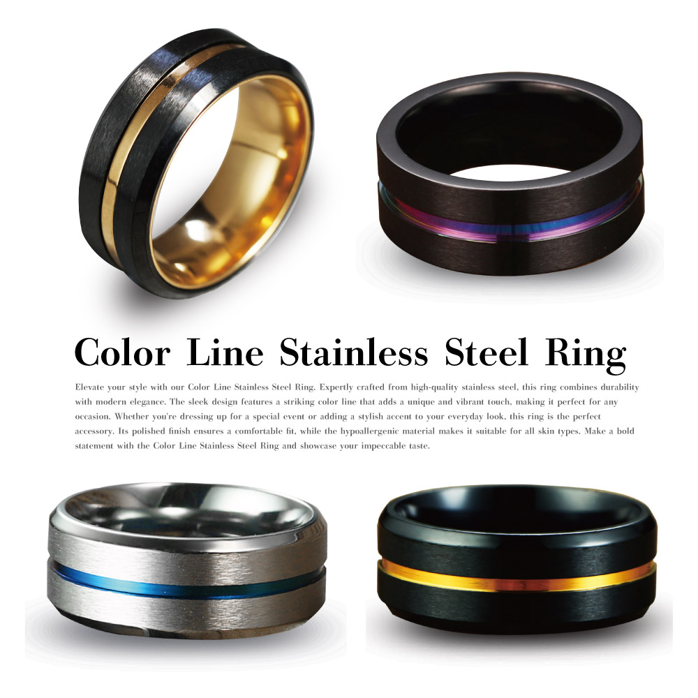 楽天市場】Qroza クローザ カラーラインリング センターライン 指輪