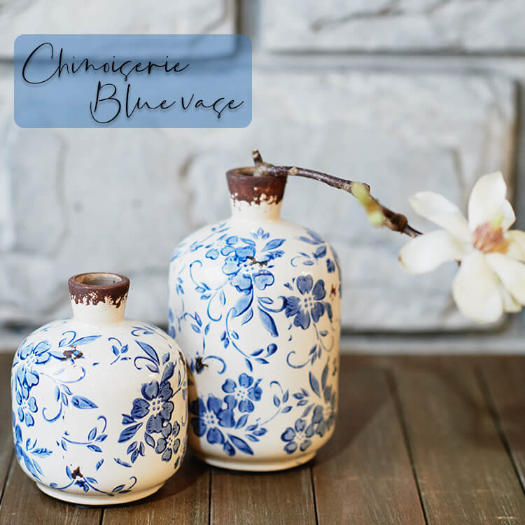 楽天市場】花瓶 フラワーベース 2個セット 陶器 おしゃれ シノワズリー