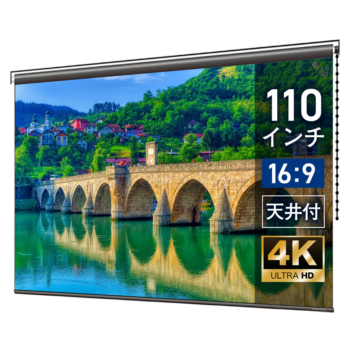 楽天市場】プロジェクタースクリーン 110インチ 吊り下げ シアター