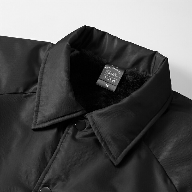 楽天市場】ZONオリジナル 温かいボア付き コーチ ジャケット 袖内リブ