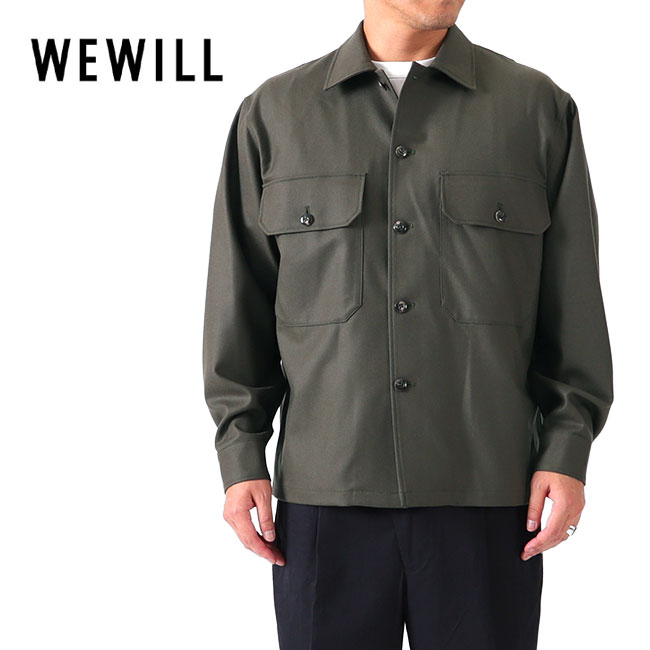 楽天市場】[SALE] WE WILL ウィーウィル ウール ダブルポケット シャツ