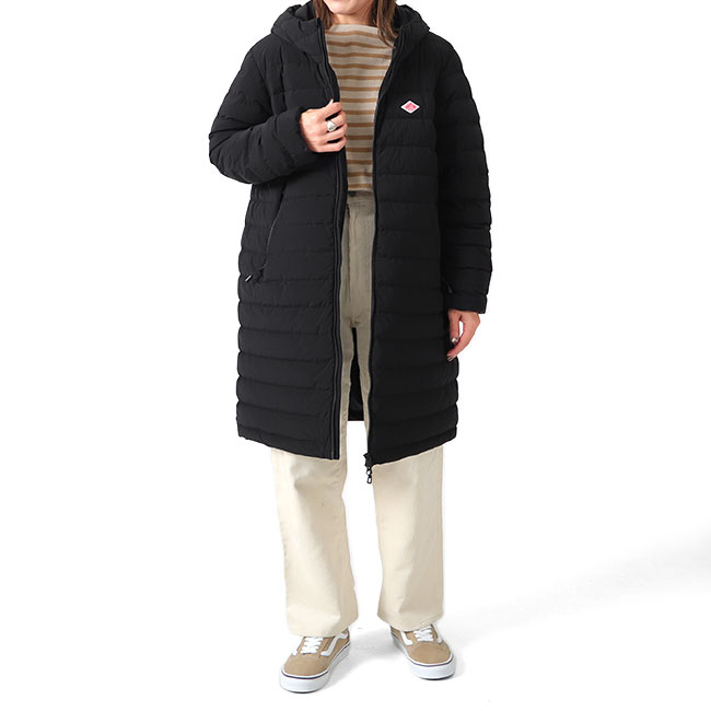 楽天市場】DANTON ダントン ミドル丈 フーデッド キルティング ダウン