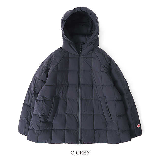 楽天市場】DANTON ダントン フード付き スクエアキルト Aライン ダウン