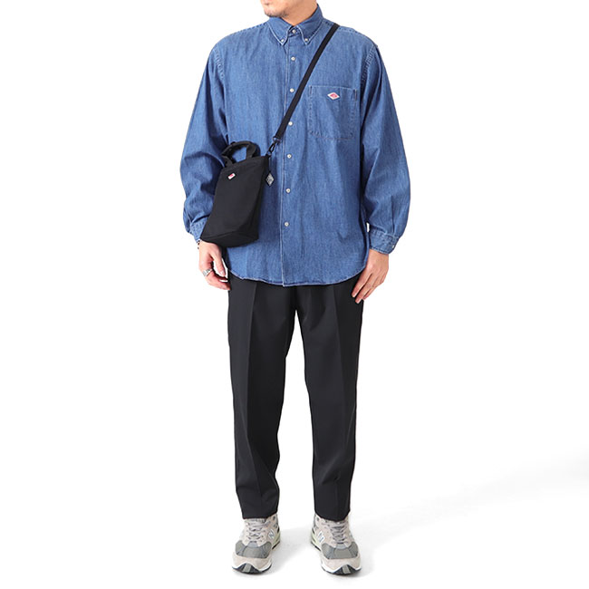 楽天市場】DANTON ダントン ダンガリー ボタンダウン デニムシャツ DT