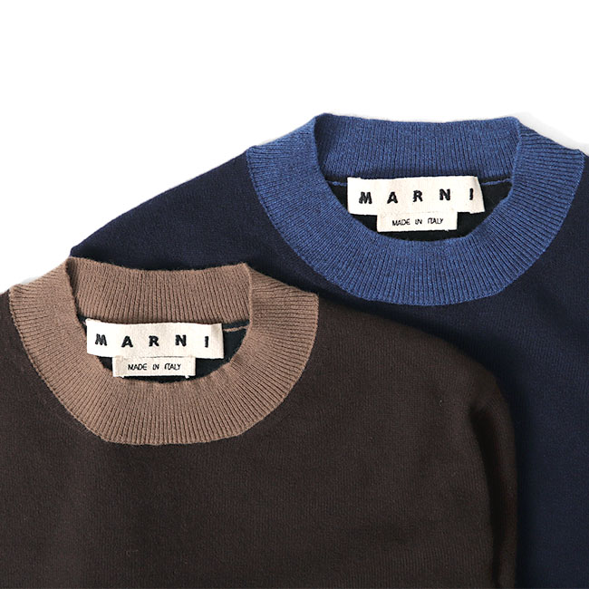 楽天市場】MARNI マルニ クレイジーパターン ミニロゴ刺繍 ニット